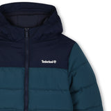 Timberland Kids Piumino bicolore idrorepellente - Mare scuro