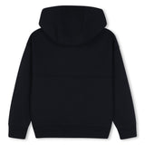 Timberland Kids Felpa con cappuccio e zip in piqué - Marine
