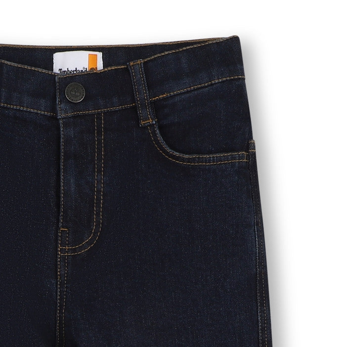 Timberland Kids Jeans loose fit con vita regolabile - Denim scuro
