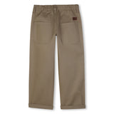 Timberland Kids Pantaloni in twill con vita elasticizzata - Kaki