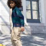 Timberland Kids Pantaloni in twill con vita elasticizzata - Kaki