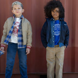 Timberland Kids Pantaloni in twill con vita elasticizzata - Kaki