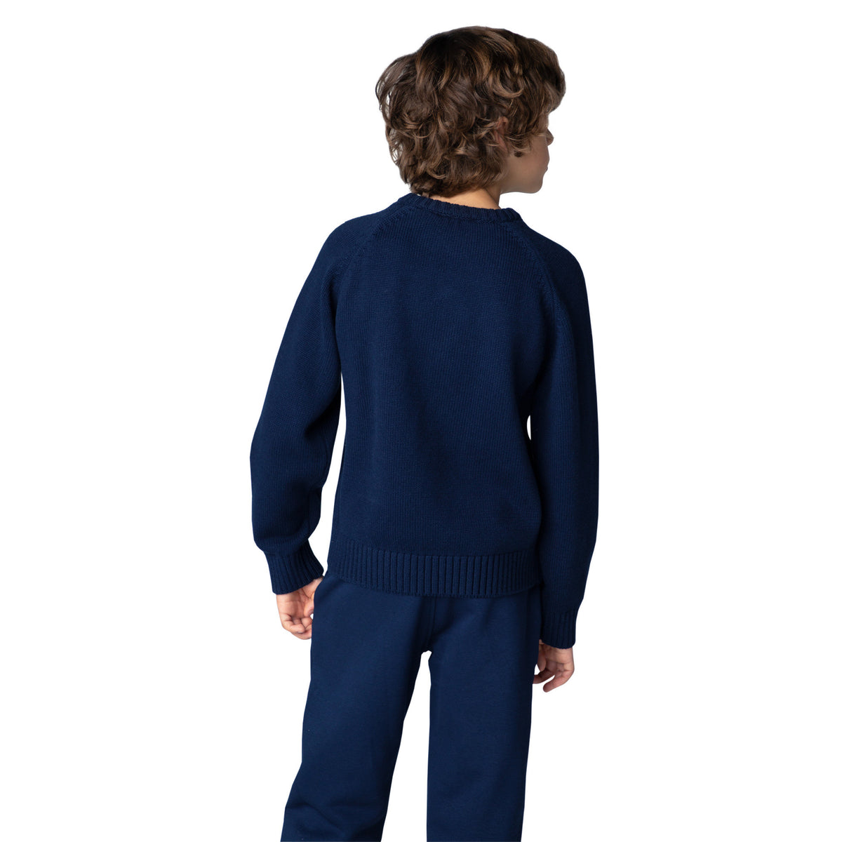Timberland Kids Maglione in cotone e lana - Marine