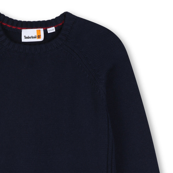 Timberland Kids Maglione in cotone e lana - Marine