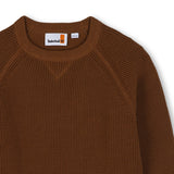 Timberland Kids Maglione in cotone a nido d'ape - Marrone