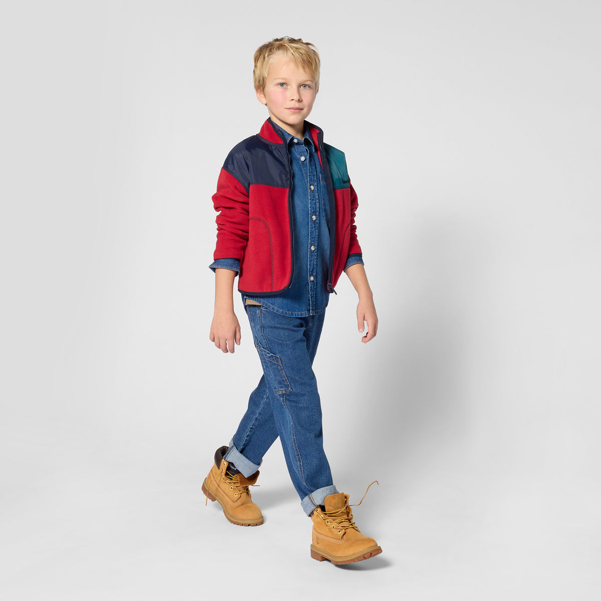 Timberland Kids Camicia in denim leggero - Denim chiaro