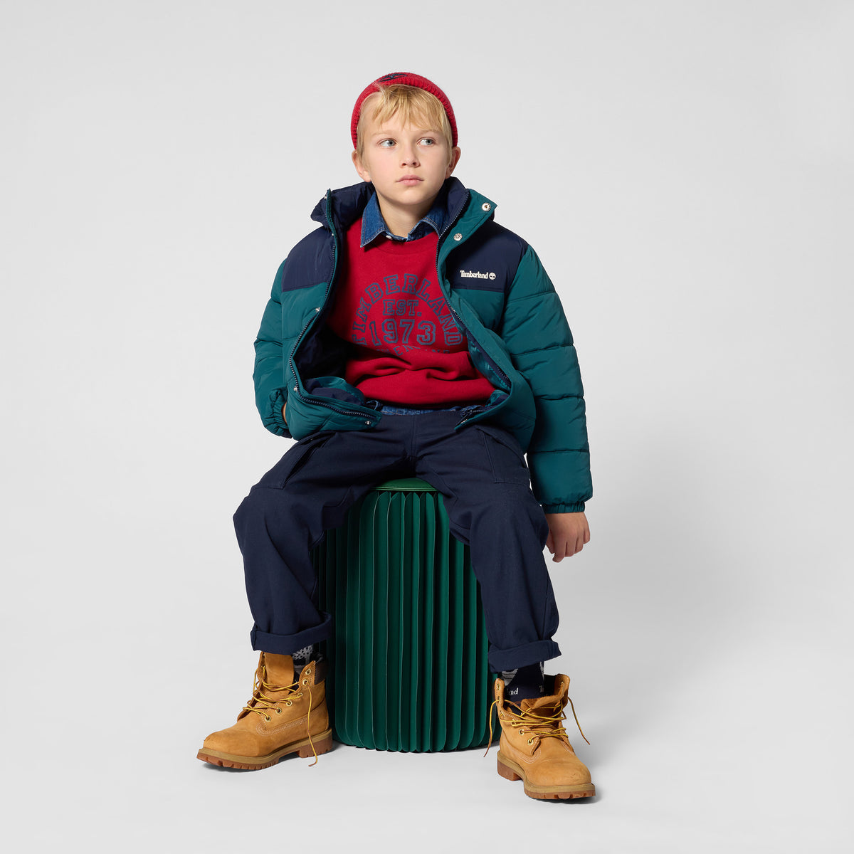 Timberland Kids Camicia in denim leggero - Denim chiaro