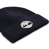 Timberland Kids Berretto in maglia con logo ricamato - Marine