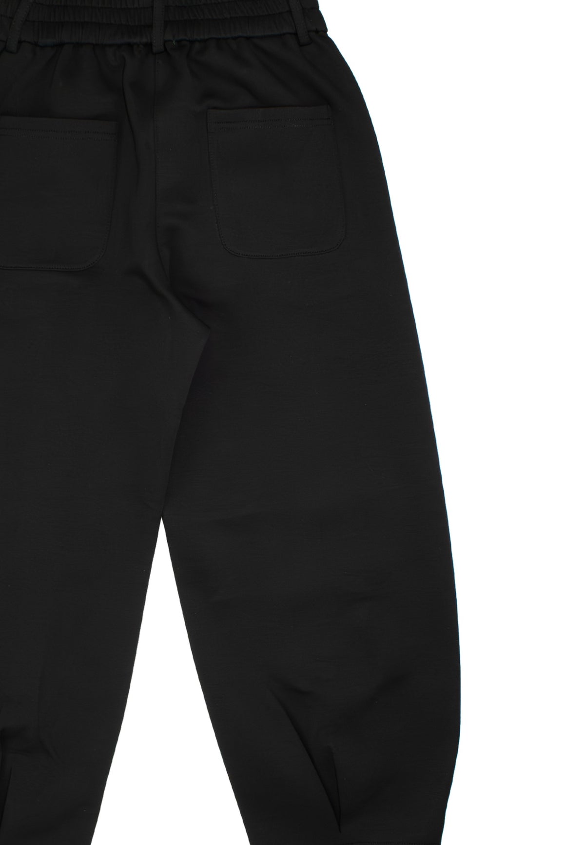 Pantalone in tessuto accoppiato ragazza - Nero
