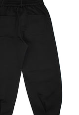 Pantalone in tessuto accoppiato ragazza - Nero