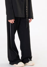 Pantalone accoppiato ragazza - Nero