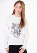 T-shirt ragazza - Latte