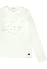 T-shirt ragazza - Latte