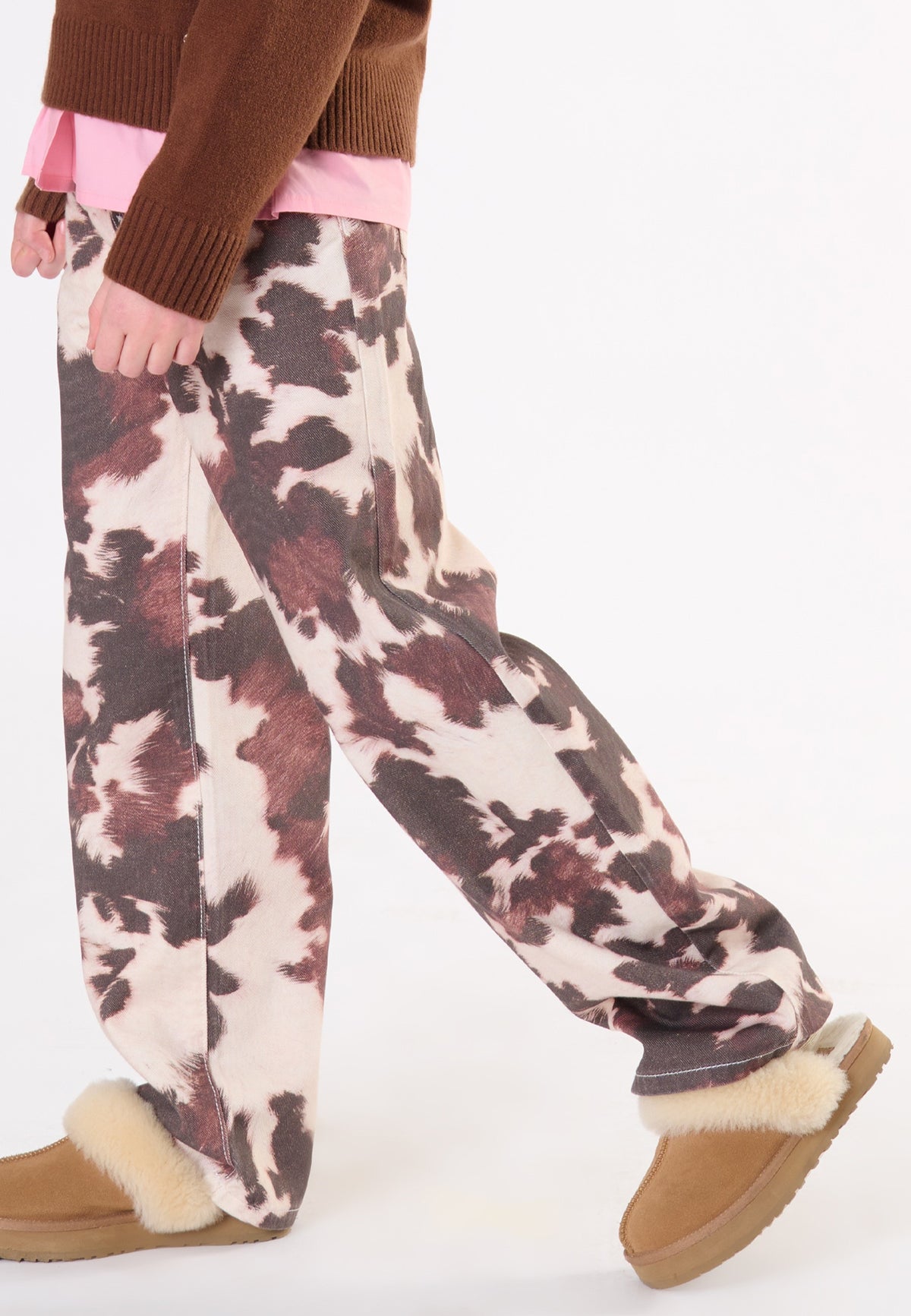 Pantalone effetto mucca ragazza - Fantasia