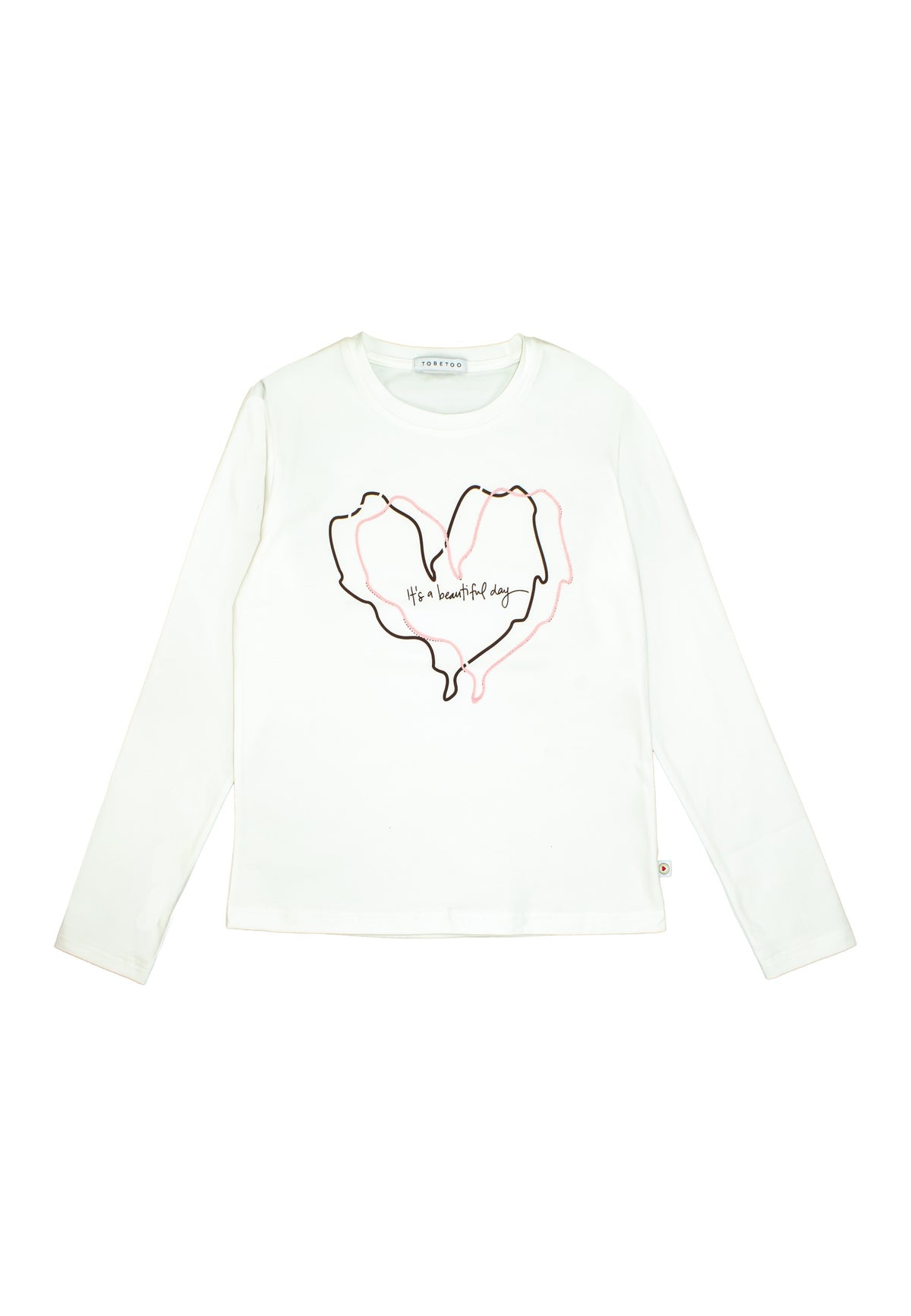 T-shirt ragazza - Latte