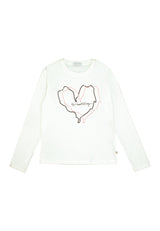 T-shirt ragazza - Latte