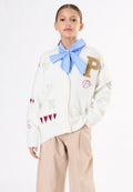Cardigan ragazza - Latte