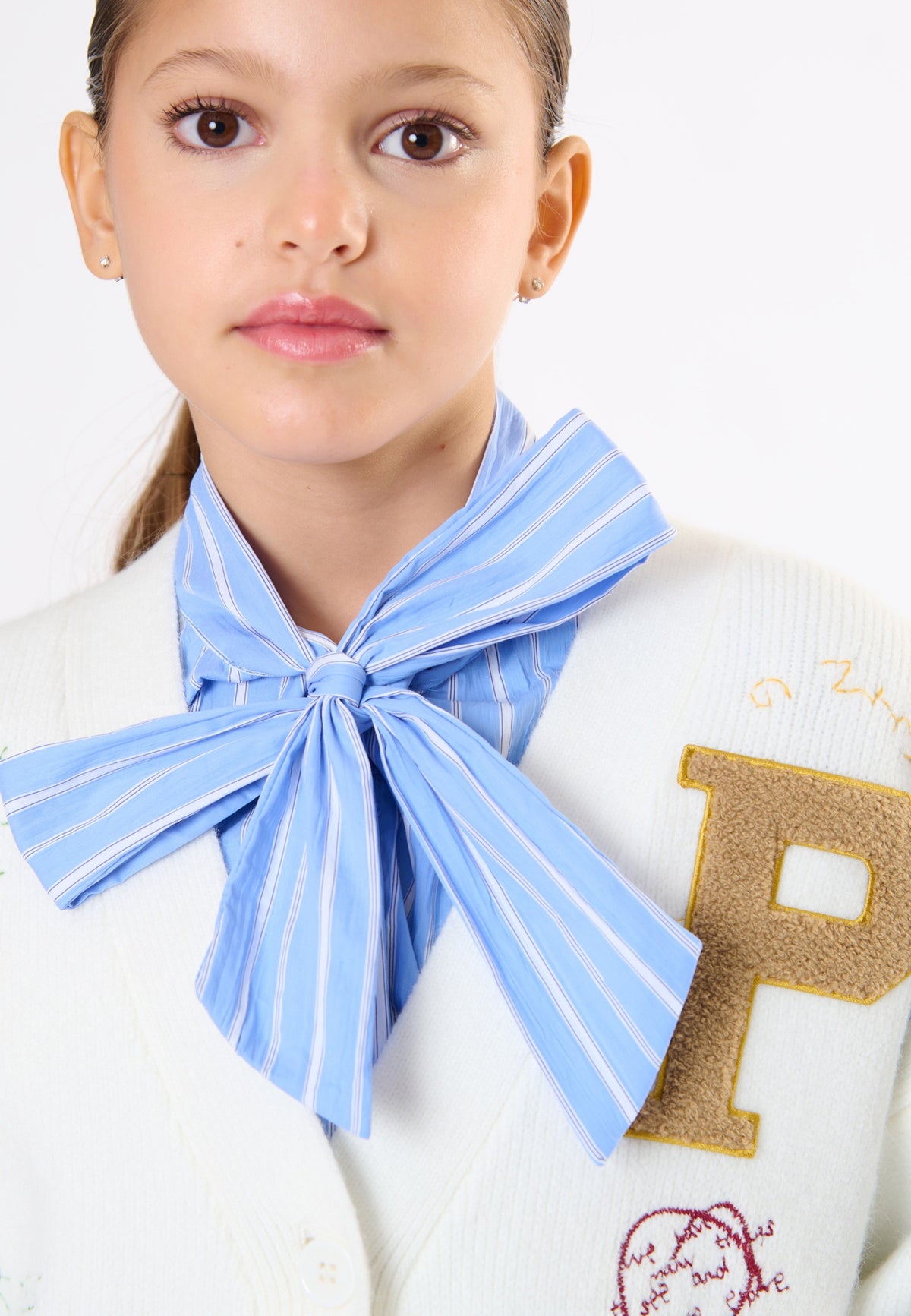 Cardigan ragazza - Latte