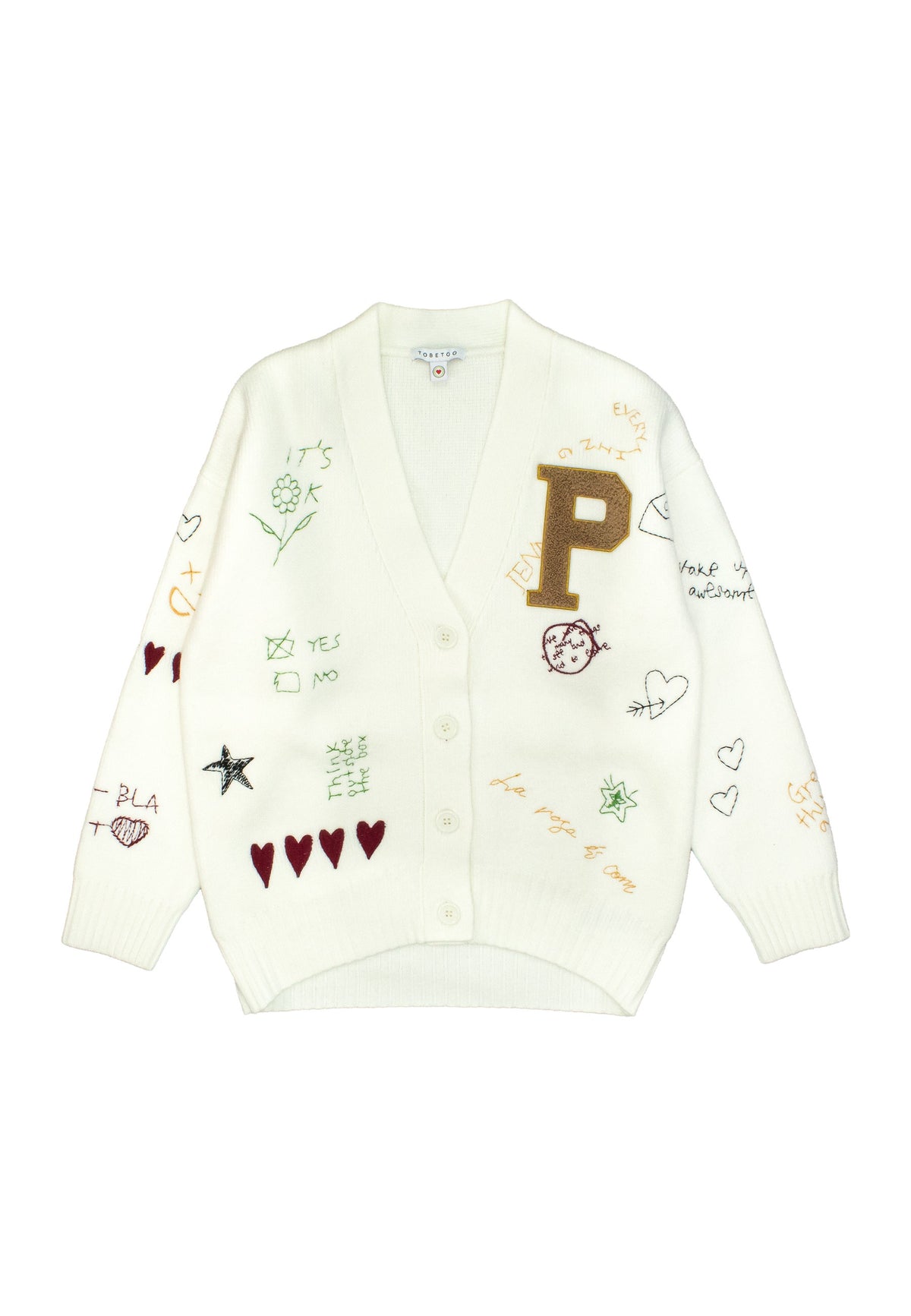 Cardigan ragazza - Latte