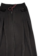 Pantalone in velluto ragazza - Nero