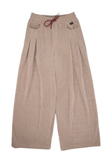 Pantalone in velluto ragazza - Tortora