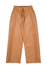 Pantalone in ecopelle ragazza - Caramello