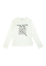 T-shirt ragazza - Latte