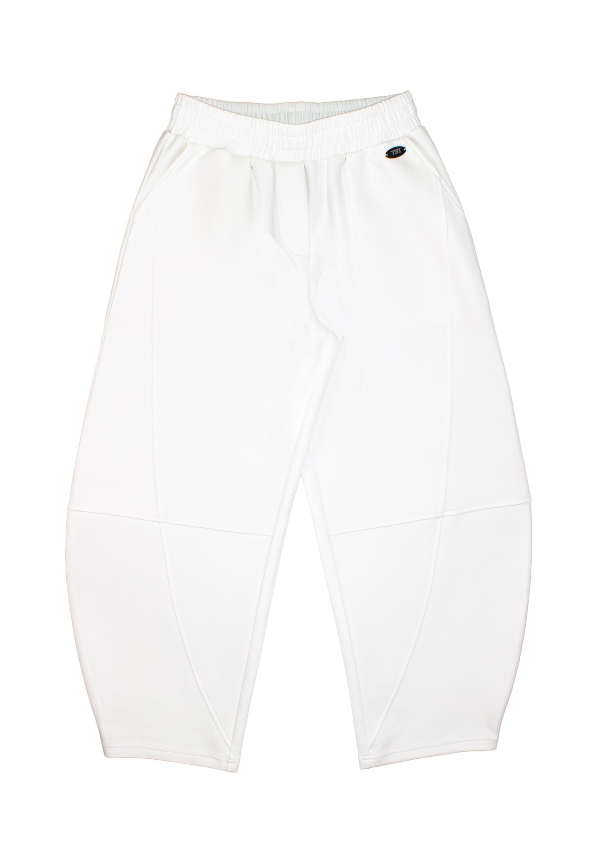 Pantalone in tessuto accoppiato ragazza - Latte