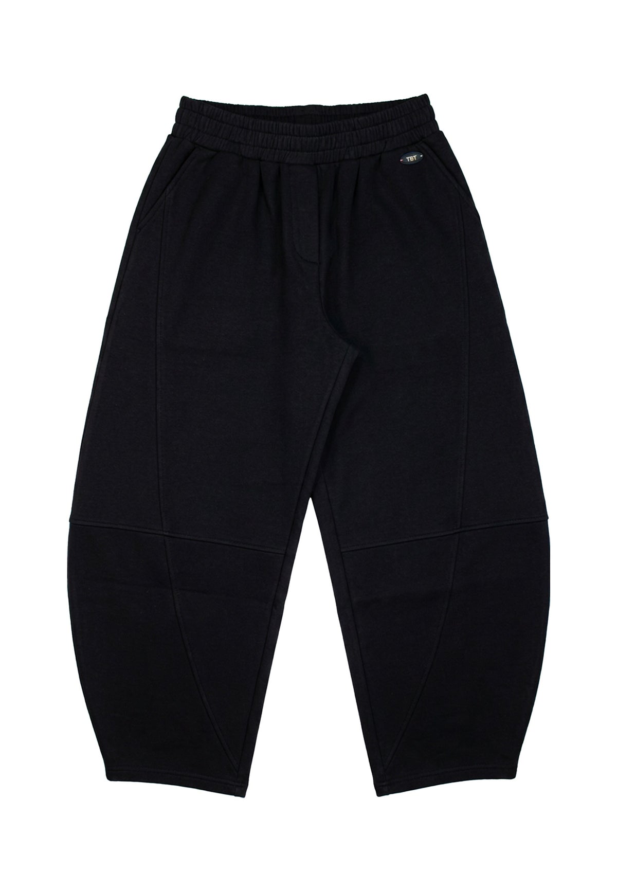 Pantalone in tessuto accoppiato ragazza - Nero