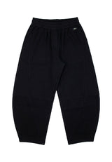 Pantalone in tessuto accoppiato ragazza - Nero