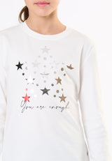 T-shirt ragazza - Latte
