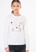 T-shirt ragazza - Latte