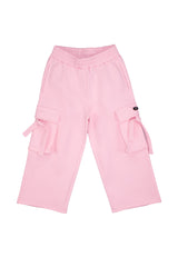 Pantalone con tasconi bambina - Pink