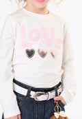 T-shirt bambina - Latte