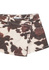 Shorts effetto mucca bambina - Fantasia