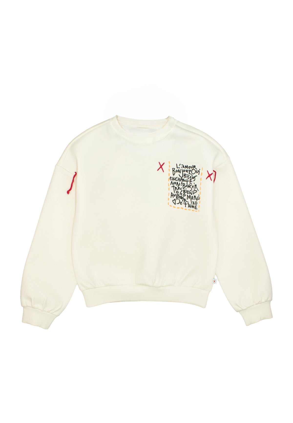 Maglia accoppiata ragazza - Crema
