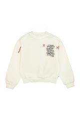 Maglia accoppiata ragazza - Crema