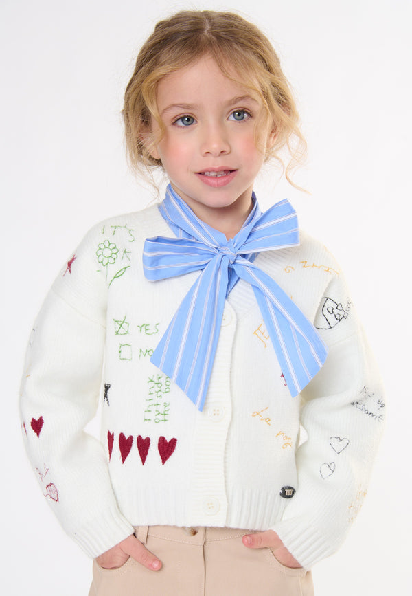 Cardigan bambina - Latte