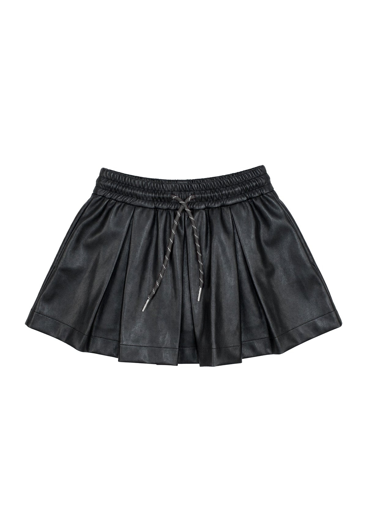 Gonna in ecopelle bambina - Nero