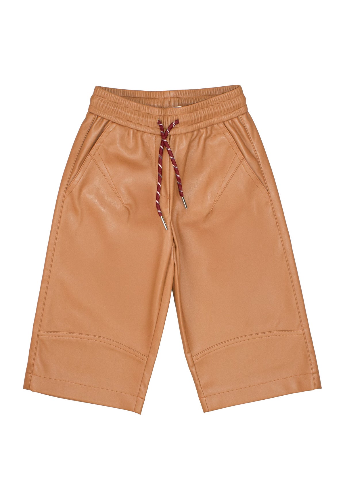 Pantalone ecopelle bambina - Caramello