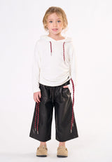Pantalone ecopelle bambina - Nero