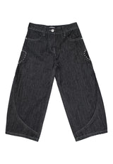 Pantalone jeans bambina - Nero