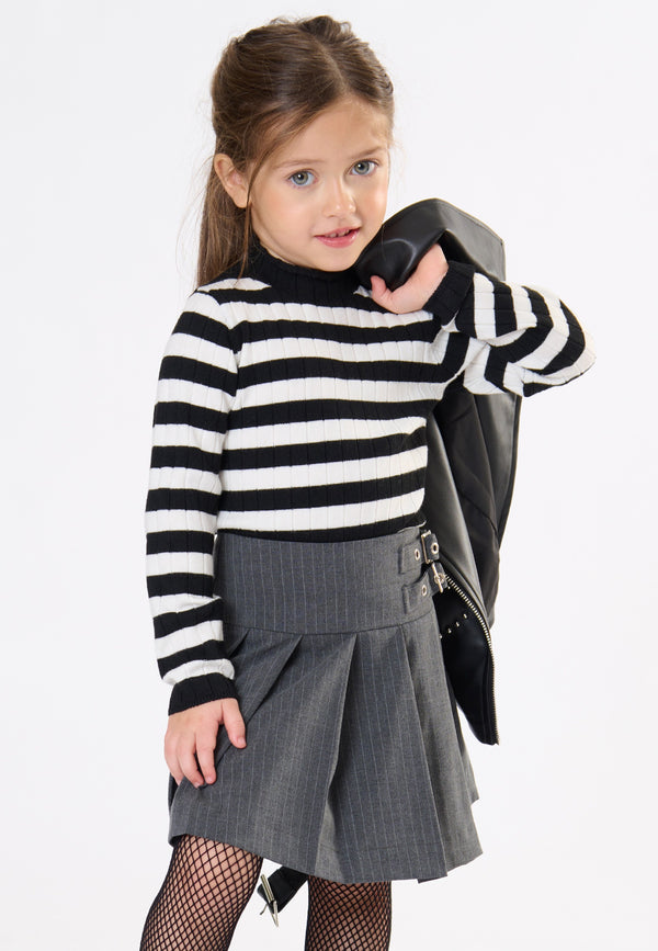 Maglia bambina - Latte/Nero