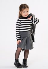Gonna gessata bambina - Grigio