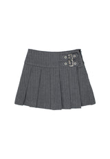 Gonna gessata bambina - Grigio