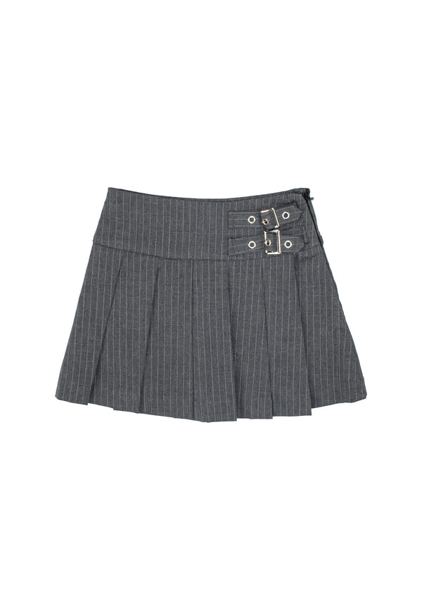 Gonna gessata bambina - Grigio
