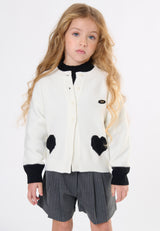 Cardigan bambina - Latte