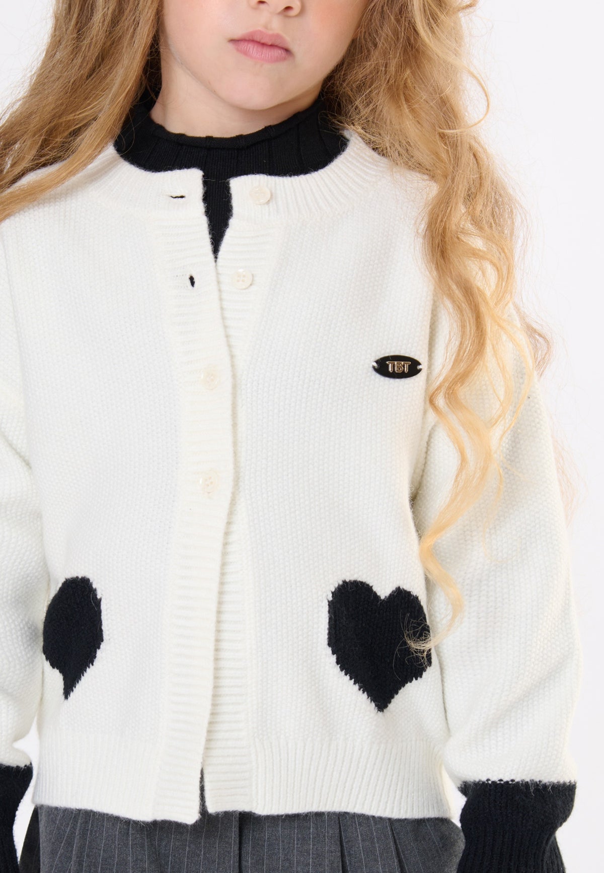 Cardigan bambina - Latte