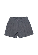 Shorts gessato bambina - Grigio