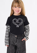 T-shirt bambina - Nero